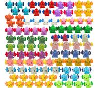 Fayavoo 100pcs Luminous Mini Resin Animals Variety Pack, Mini Dinosaur Figures Bulk Glow in The Dark, Small Tiny Resin Animals to Hide for Miniature Landscape Fairy Garden Accessories Aquarium Decor