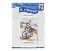 Faye Whittaker "All Our Yesterdays Flowers for Home Cross Stitch Kit, Range, Mixed