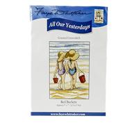 Faye Whittaker "All Our Yesterdays Red Bucket Cross Stitch Kit, Range, Mixed