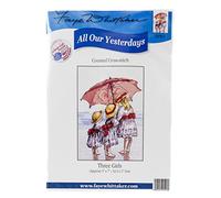 Faye Whittaker All Our Yesterdays Three Girls (Cross Stitch Kit), range, Mixed, 25 x 15 x 2 cm