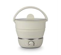 Fayelong 100-240V Folded Food grade Silicone slow cooker portable cooking pot Mini hot pot Travel electric cooker 3 files adjustment (Gray)