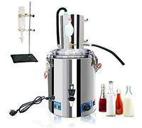 Fayelong 23/36/45/56 Litre Electric 220V DIY Home Distiller Moonshine Still Stainless Steel Boiler Spirits Pure Water Alcohol Oil Wine Brewing Kit (23L/5Gal)