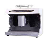 Fayelong Automatic Shoe Polish Machine,Electric Plug Shoes Polish and Shine Machine with 2 Brushes(Silver)