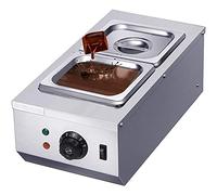 Fayelong Chocolate Tempering Machine Melting Pot Electric Auto Chocolate Heater Liquid Warmer Stainless Steel 6L Capacity 2 Tanks Commercial Home 220V 600W