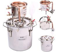 Fayelong DIY 2 Gal 10 Liters Home Distiller Moonshine Alcohol Still Stainless Boiler Copper Thumper Keg