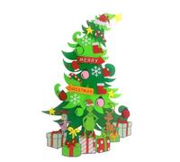 Fayelong Felt Christmas Tree Set, 3ft DIY Door Wall Hanging Christmas Tree with 50 PCS Detachable Ornaments, for Party Supplies Xmas Gifts Home New Year Christmas Decorations