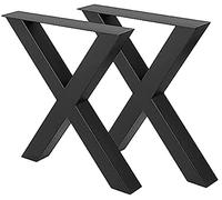 Fayelong table legs set of 2 steel table legs with X frame 70cm x 50cm heavy duty furniture legs dining table legs computer bench legs coffee table legs legs assembly legs