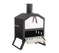 Fayelong Portable Outdoor Pizza Oven Stainless Steel with Folding Legs Cooking Stone & Waterproof Cover for Backyard Parties, Camping, and Picnics