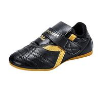 fayengan Martial Arts Taekwondo Shoes,Unisex Children Teenager Sport Boxing Karate Shoes For Taekwondo, Boxing, Kung Fu And Taichi (Color : Black, Size : 31 EU)