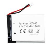Fayerkar 3.7 V 530 mAh 503035 Rechargeable Lithium Polymer Battery Replacement for DIY Electronic Products with 3.7-5 V Mobile Energy Storage Energy LED Lights
