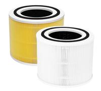 Fayerkar Core 300 Air Filter Replacement Compatible with LEVOIT Core 300 300S P350 Air Purifier True HEPA & Activated Carbon Filter Core 300-RF Core P350-RF (2 Pack)