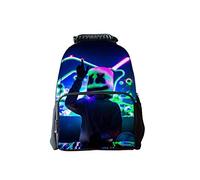 Fayet Backpack 3D Printed School Bags Unisex Laptop Backpack for Kids/Students/Adults (18inch, DJ Marshmello)
