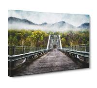 Fayette Station Bridge In West Virginia Canvas Print | Gallery Wrapped 30mm Frame Wall Art | 20x14 inches | Ready to Hang | Modern Cityscape Picture | Living Room Bedroom Lounge Office