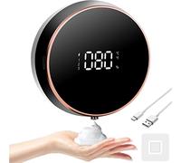 FAYIBUY Automatic Soap Dispenser - 3 Levels Adjustable, 300 ml Wall Mounted Electric Foam Soap Dispenser for Bathroom, Kitchen, Office, School (Black)