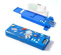 FayinLuna Pop Up Multifunction Pencil Case for Girls Boys, School Supplies with Calculators, Sharpener, Schedule, School Supplies, Best Birthday Gifts for Kids (Blue)