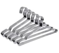 Fayleeko Stainless Steel Wire Hangers - 50 Pack Heavy Duty, Space Saving 16.5 inch Ultra Thin Coat Hangers