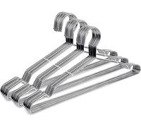 Fayleeko Wire Coat Hangers - Strong Heavy Duty Stainless Steel Metal Hangers, Ultra Thin Space Saving (30 Pack, 16.5 Inch)