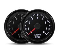 Faymizsa Tachometer 8000 RPM White Electrical Tachometer Gauge 52mm 2-1/16" for Gasoline Motor