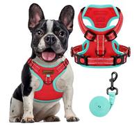 FAYOGOO Adjustable Dog Harness No Pull Reflective for Small Medium Large Dogs UK Walking Training French Bulldog Pug Shih Tzu Puppy Extra XS XL
