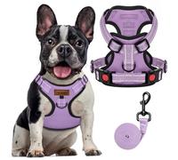 FAYOGOO Dog Harness and Lead Set Front Clip Adjustable Reflective for Small Medium Large Dogs UK Walking Pug Shih Tzu Puppy