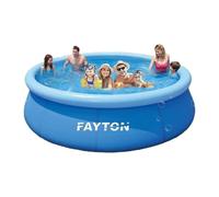 Fayton Inflatable Large Swimming Pool 8ft Garden Outdoor Summer Kids Family Pools (8ft x 66cm)