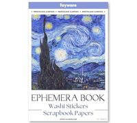 Fayware Vintage Journaling Supplies for Junk Journal - 487 Scrapbooking Stickers & 20 Ephemera Papers Washi Stickers with Art Famous Paintings