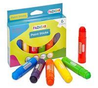 FAZAIAR Paint Sticks for Children Assorted Colors with Ergonomic Grip & Well-Defined Nib - Quick-Drying, Washable Paints for Kids - Perfect for Beginners & Professionals