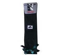 Fazal & Sons LTD 3 X Pair Girls Cotton Rich School Knee High Long Socks With Matching Bow School Uniform Girls Socks UK Size 2 to 11+ Years (UK Shoe Size 9-12, Green)