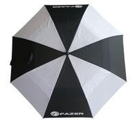 FAZER By American Golf Dual Canopy Golf Umbrella Windproof Strong 62" Double Layer with Auto-Opening, Ergonomic Handle & Lightweight Fibreglass Frame for Wind Resistance on Course
