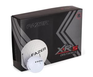 FAZER By American Golf XR5 Distance Golf Balls 12 Pack - 2-Piece Construction with High-Energy Core & Ionomer Cover for Enhanced Accuracy - White