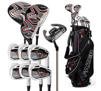 Fazer CTRX By American Golf, Golf Clubs Set with Bag, Driver, Fairway Wood, Hybrid, Oversize Irons, Mallet Putter - All-Weather Grips, Carry Bag - For Beginners & Experienced Players