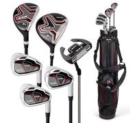 Fazer CTRX Steel Golf Half Set - 6-Piece Club Set with Woods & Irons - Complete Starter Package with Stand Bag & Headcovers - Ideal Golf Club Set for Beginners