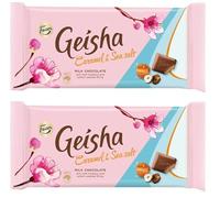 Fazer Geisha Caramel & Sea Salt Chocolate 2 bar of 121g 8.6oz