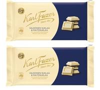 Fazer Karl Fazer White & Milk Chocolate 2 bar of 131g 9.2oz