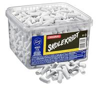 Fazer Skolekridt (School Chalk) - Original - Finnish - Liquorice - Salmiak - Torpedoes - Dragees - Candy - Box 2,0 kg