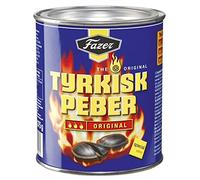 Fazer The Original Tyrkisk Peber - Finnish Salty Liquorice - Salmiakki - Salmiak - Salmiac - Caramel - Hard Candy - Tin 350g