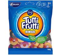 Fazer Tutti Frutti Rings Mix - Fruity - Licorice - Salmiak - Wine Gums - Candies - Sweets - Bag 180g