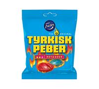 Fazer Tyrkisk Peber Hot & Sour - Original - Finnish - Fruit - Pepper - Salmiak - Salmiac - Salty Licorice - Liquorice - Candies - Sweets - Bag 150g