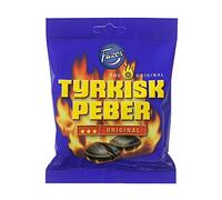 Fazer Tyrkisk Peber Original - Finnish - Salty - Licorice - Salmiakki - Salmiak - Salmiac - Boiled - Caramel - Hard - Candy - Bag 150g