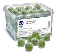 Fazer Vihreitä Kuulia - Box 2,2 kg - 4.8lb -Green Jellies - Original - Finnish - Jelly Beans (Pear) - Bulk - Unwrapped - Candy