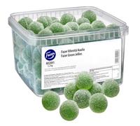 Fazer Vihreitä Kuulia - Box 2,2 kg - 4.8lb -Green Jellies - Original - Finnish - Jelly Beans (Pear) - Bulk - Unwrapped - Candy