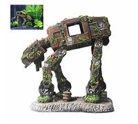 fazhongfa Aquarium Decorations Robot Dog Resin Fish Tank Decoration Betta Fish Hidden Cave Small and Medium Fish Tank Accessories Decorative Aquarium Ornaments
