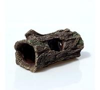 fazhongfa Reptile Hide Tree Trunk Lizard Snake Gecko Axolotl Spider Turtles Bearded Dragon Tank Accessories Large Hollow Log for Aquarium or Fish Tank Resin Wood Decorations Ornament