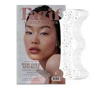 Fazit Makeup Patches - Rose Gold - Face Glitter Makeup Speckles - Glow Up Makeup Patches - Face Glitter Speckles Patches - Cute Glitter Makeup Accessories for Women - Cosmetic Glitter for Face