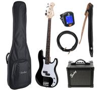 Fazley Classic Series FPB118 Black bass guitar starter kit