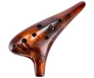 Fazley Deluxe Ocarina 11CAC12YA Yellow Amber 12-Hole Alto Ocarina in C Major