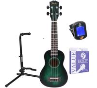 Fazley K5521-COL-G ColourTune soprano ukulele starter kit