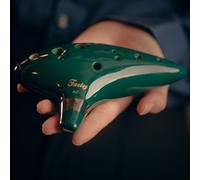 Fazley Legend Ocarina 9CAC12GR Green 12-Hole Alto Ocarina in C Major