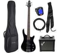 Fazley Modern Series FMB118 Black bass guitar starter kit