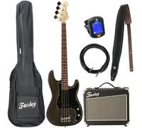 Fazley Outlaw Series Peacemaker Basic Black bass guitar starter kit